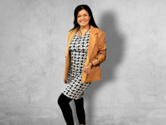 Dámská semišová bunda Hořčice