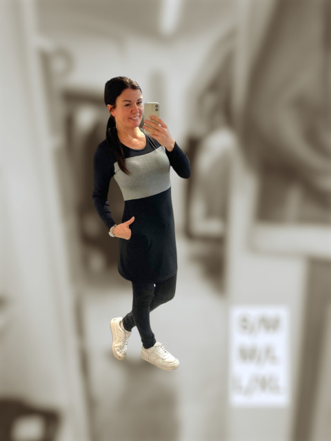 Dámské šaty Elegant L/XL bavlna šaty elasten šatovka volnočasové 