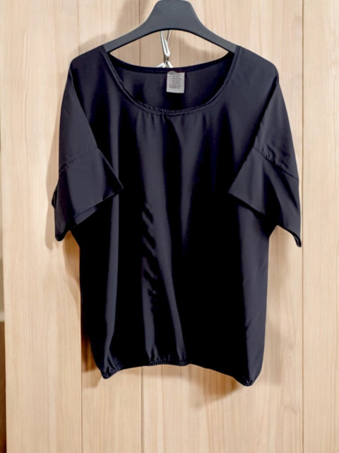 Dámská halenka hedvábí M/L tunika halenka triko top tričko tmavá 