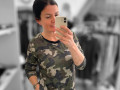 Dámské šaty kamufláž M/L