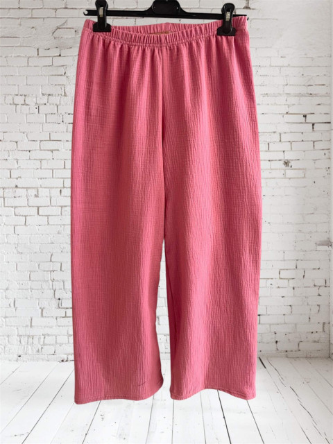 Dámské mušelin kalhoty pink S, M 