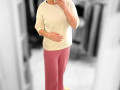 Dámské mušelin kalhoty pink S, M