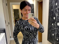 Dámské svetrové šaty zebra