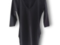 Dámské černé bavlněné šaty-S/M