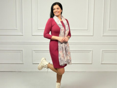 Dětské červené šaty 158/164