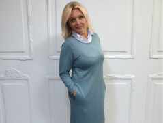 AKCE Dámské šaty hnědá S/M