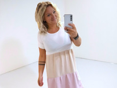 Dětské červené šaty 158/164