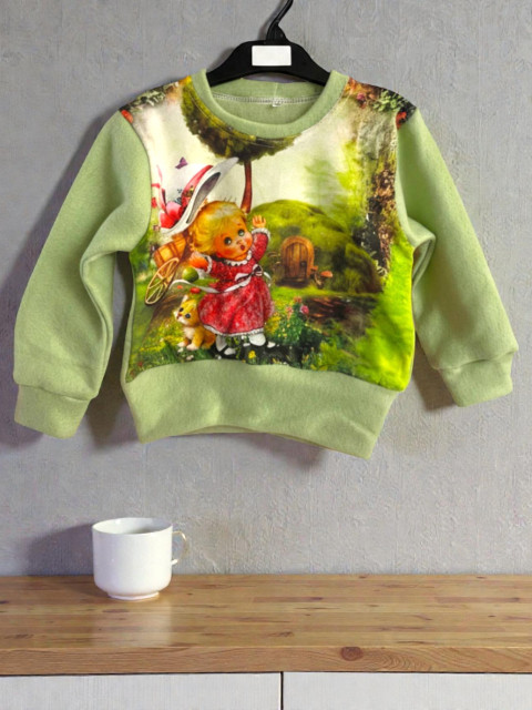 Dětská mikina flees Klobouk 98/104 