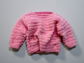 Dětský pletený svetr růžový - 86