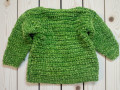 Dětský pletený svetr zelený- 92