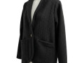 Dámský kabát prošev černý-M