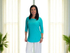 Dámské černobílé triko - M/L