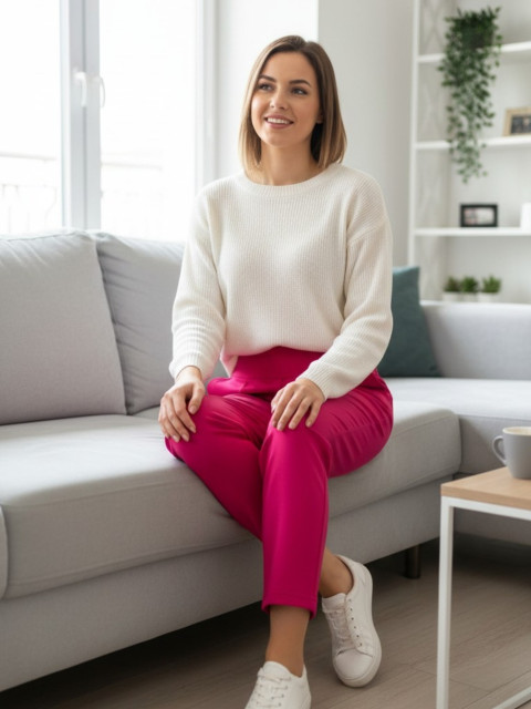 Kalhoty Sáry pink S/M,M/L 