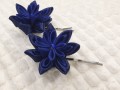 Květinky do vlasů...modré II
