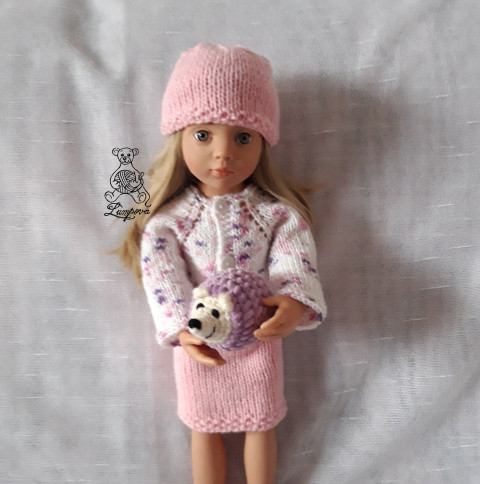 ježeček akryl pro děti háčkovaný ježeček pro panemku heboučký materiál 