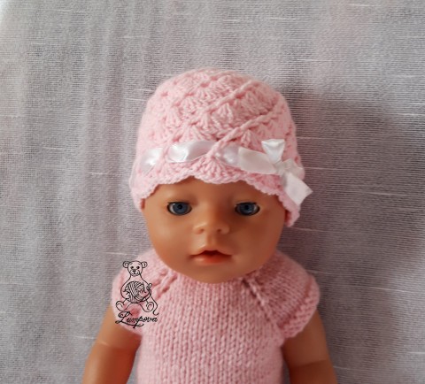 čepička pro Baby born a sestřičku dárek panenka čepice čepička hračka handmade baby born ruční práce sestřička 