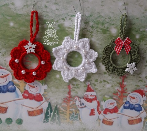 Vánoční věneček dekorace dárek vánoce srdíčko vánoční ozdoba stužka filc hvězdička plst na stromeček ozdobičky filcová 