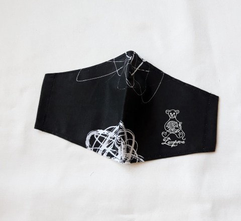 Rouška jednovrstvá dámská maska hygiena ručně šitá bacil rouška roušky ustenka 