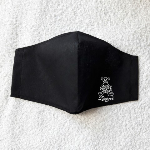 Rouška dvouvrstvá pánská maska hygiena ručně šitá bacil rouška roušky ustenka 