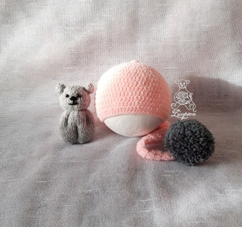 čepička s bambulí dárek děti čepice oblečení miminka knoflík teplá měkká doplňek pro miminko na focení miminek heboučká newborn čepička miminko 
