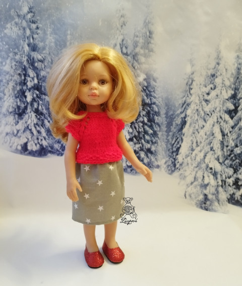 Tričko panenka čepice čepička sukně kalhoty tričko botičky oblečky pro panenky doplnky paola reina paola reina 