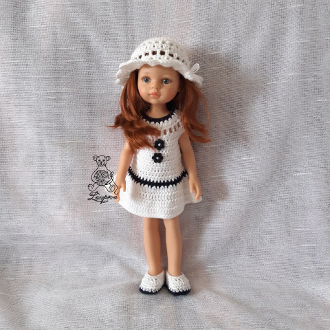 klobouček panenka halenka čepička klobouk svetr tričko klobouček šatičky svetřík botičky oblečky sukénka pro panenky doplnky paola reina 