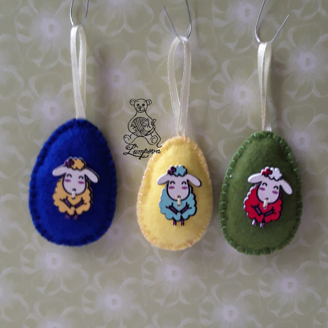 vajíčko dekorace šití ozdoba velikonoční filc vajíčko plst ruční práce velikonce 