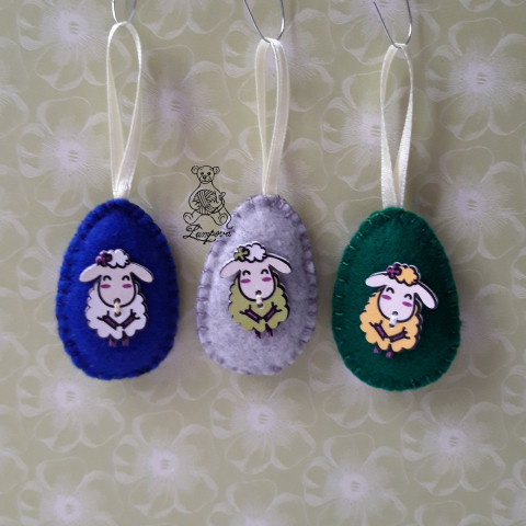 vajíčko dekorace šití ozdoba velikonoční filc vajíčko plst ruční práce velikonce 