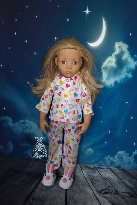 pyžámko pro panenky deka polštářek peřinky pro panenku na spaní do postýlky pyžámko pro panenky doplnky gotz pyžámo na panenky 