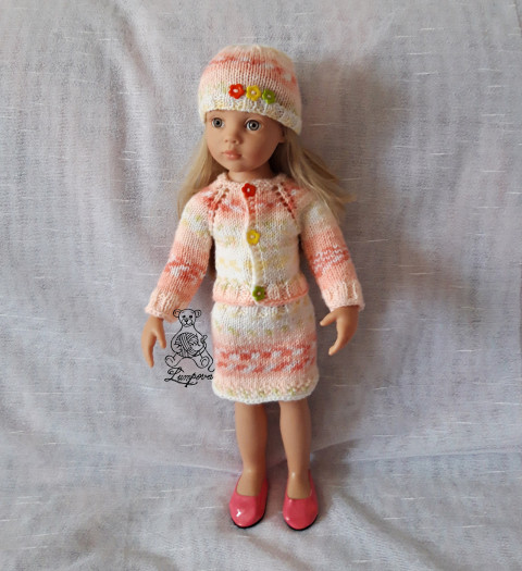 svetřík dárek děti panenka svetr oblečení knoflík šatičky svetřík sukénka ruční práce pro panenky doplnek gotz čepičkašaty 