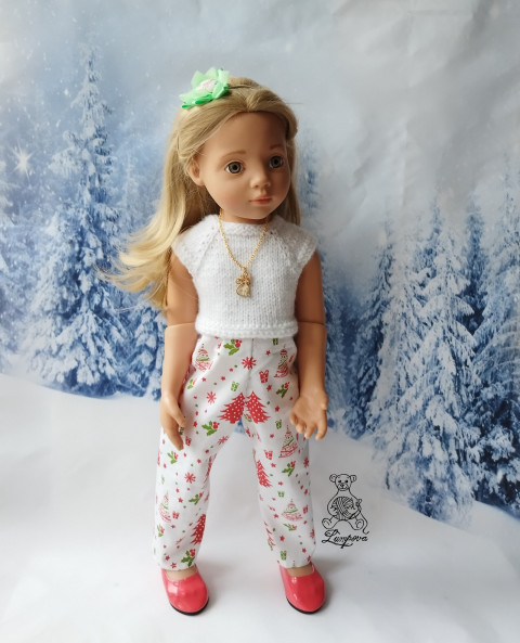 Tričko pro Gotz dárek děti panenka halenka šaty oblečení knoflík tričko šatičky ruční práce pro panenky doplnek gotz 