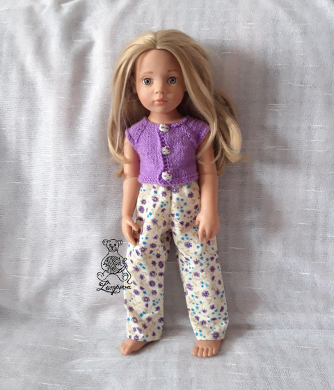 kalhoty pro panenku Gotz dárek děti panenka halenka sukně šaty oblečení knoflík kalhoty šatičky sukénka ruční práce pro panenky doplnek gotz 