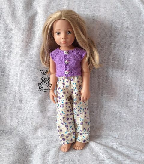 Tričko pro Gotz dárek děti panenka halenka šaty oblečení knoflík tričko šatičky ruční práce pro panenky doplnek gotz 