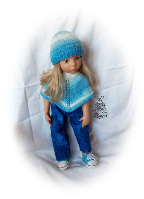 čepička na panenku Gotz dárek děti panenka halenka šaty oblečení knoflík tričko šatičky ruční práce pro panenky doplnek gotz 