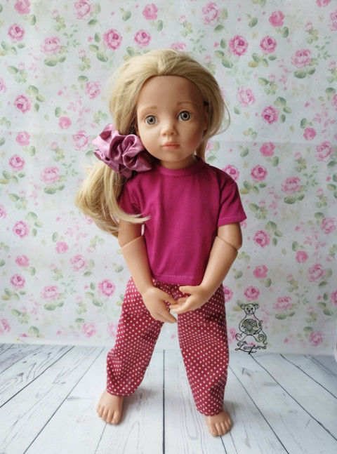 saténová gumička dárek děti panenka halenka sukně šaty oblečení knoflík gumička kalhoty šatičky sukénka ruční práce do vlasů pro panenky doplnek gotz 