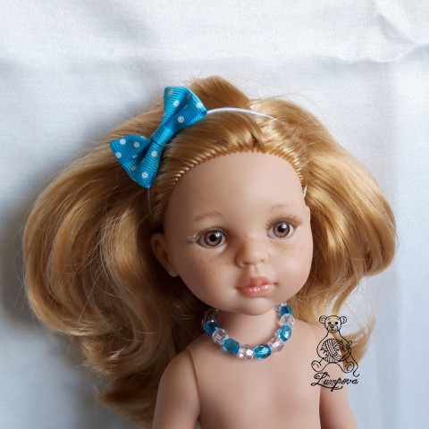 Náhrdelník pro panenku Paolka náhrdelník dárek děti panenka halenka čepička přívěšek oblečení bižuterie kalhoty tričko klobouček oblečky doplňek sukénka pro panenky paola reina gotz 