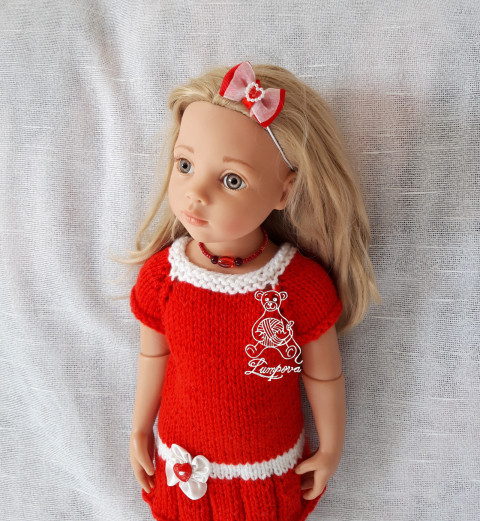 čelenka pro Gotz náhrdelník dárek děti panenka halenka čepička přívěšek květ oblečení čelenka gumička bižuterie kalhoty tričko klobouček oblečky doplňek sukénka do vlasů pro panenky paola reina gotz 