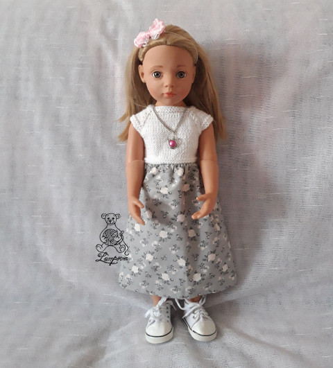 Náhrdelník pro panenku Gotz náhrdelník dárek děti panenka halenka čepička přívěšek květ oblečení čelenka gumička bižuterie kalhoty tričko klobouček oblečky doplňek sukénka do vlasů pro panenky paola reina gotz 