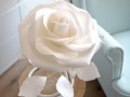 Svítící růže bílá-stolní