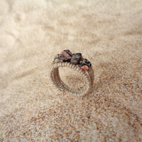 Prstýnek ,,Jaspis leopardí