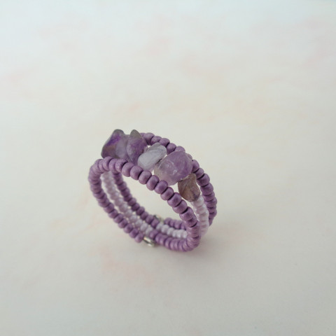 Prstýnek ,,S ametystem