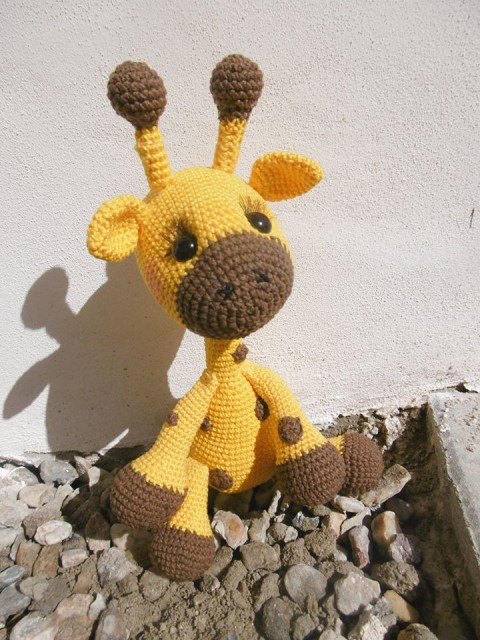 Háčkovaný žirafa Amálka žirafa hračka 
