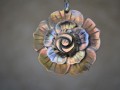náhrdelník - květ v perleti II
