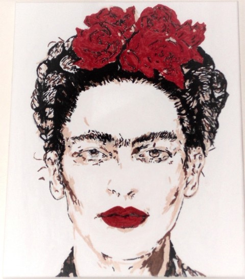 Frida malováno akrylovými barvami rozm 