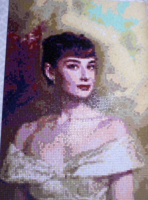 Audry Hepburn mozaikový obraz ---------------- 