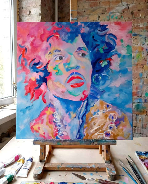 Jimi Hendrix od Floydled Art kytara hudba hudební muzikant legenda hudebník rebel woodstock kytarista floydled vip klub 27 club 27 jimi hendrix janis 