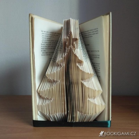 Vánoční stromeček - skládaná kniha 