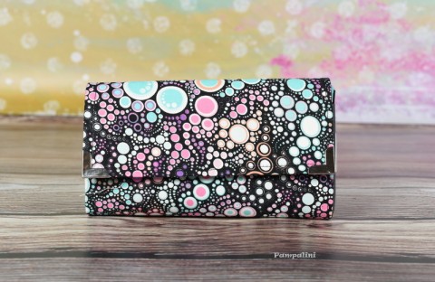 Bublinky kabelka dárek peněženka barevné peníze bublinky drobné karty 