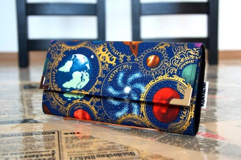 Planety kabelka dárek peněženka barevné peníze bublinky drobné karty 
