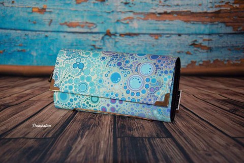Bublinky kabelka dárek peněženka barevné peníze bublinky drobné karty 